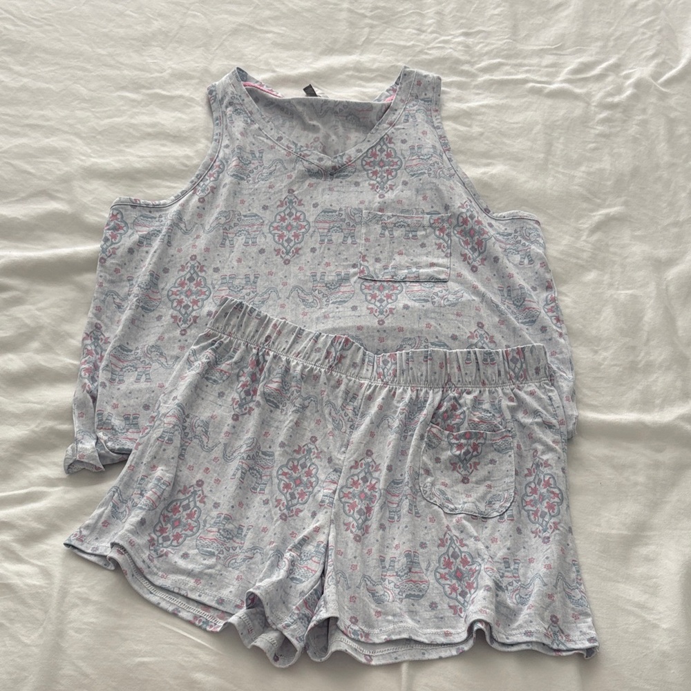 Tank Top and Shorts Pajama Set